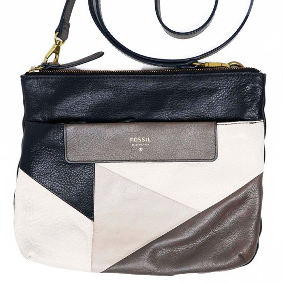 Fossil Fiona Leather Colorblock Crossbody Bag - Picture 2 of 9